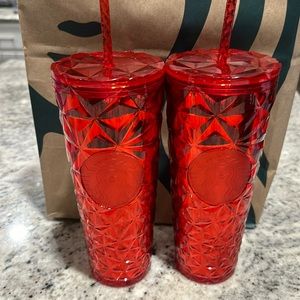 2023 Starbucks red iridescent holiday cup 24 oz